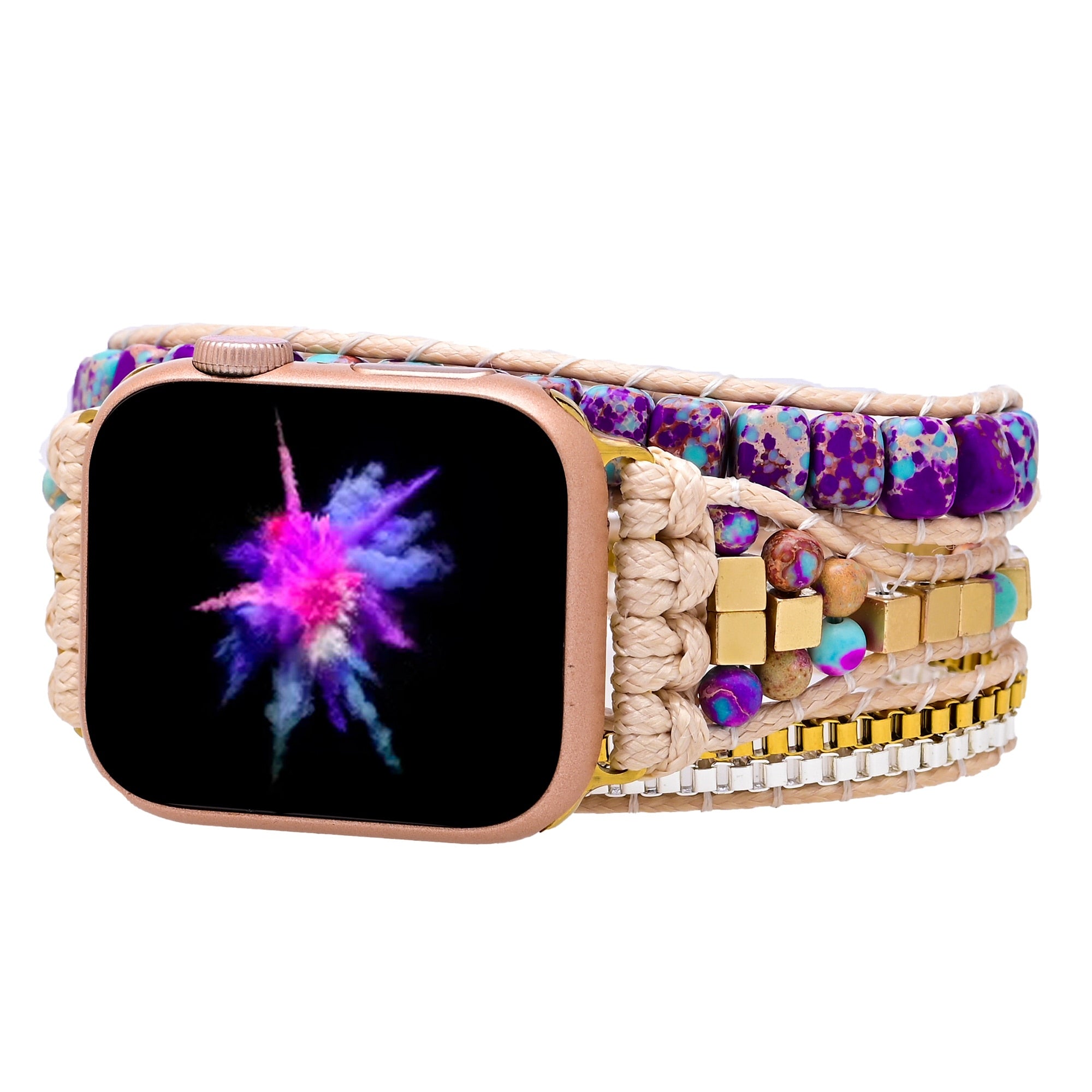 Pulseira Para Relógio Apple Mistério Divino E Equilíbrio De Chakra