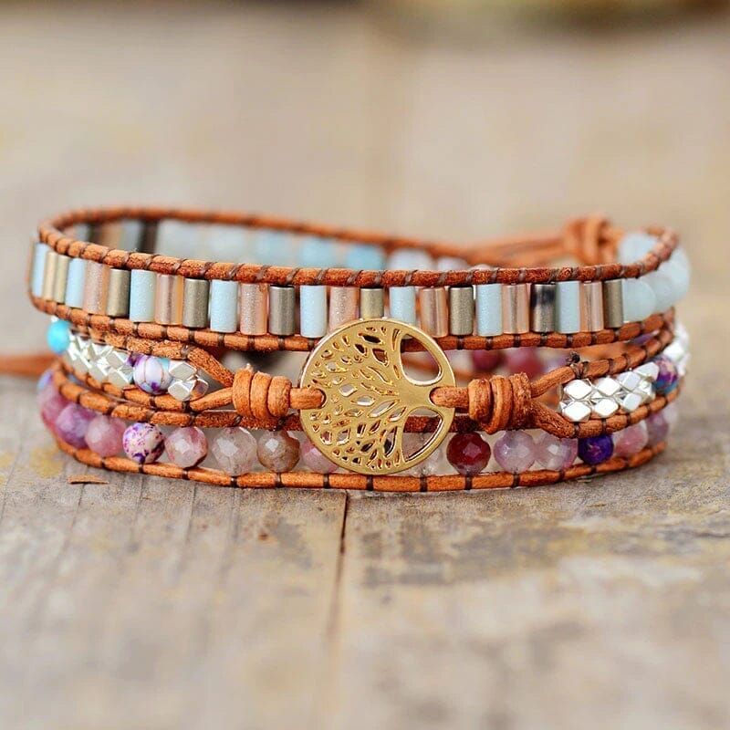 Pulseira Boho Árvore Da Vida