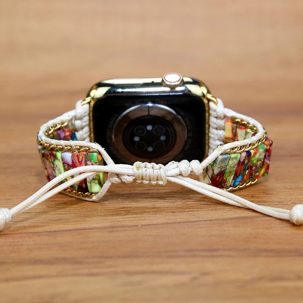 Pulseira Para Smartwatch Pura E Positiva De Pedra Preciosa Natural