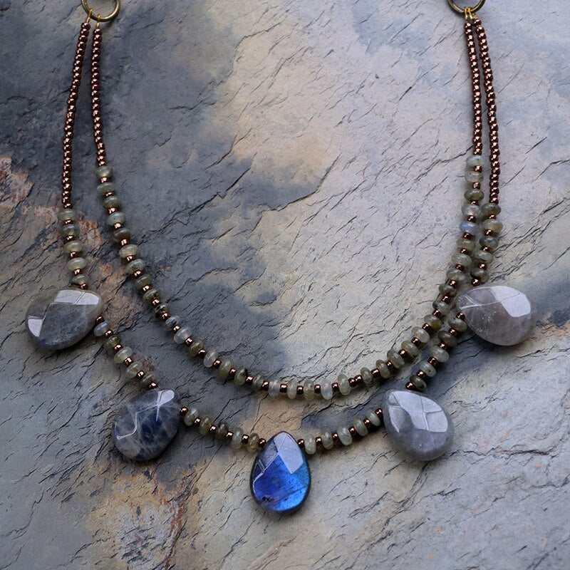 Colar Curiosidade E Força De Labradorite