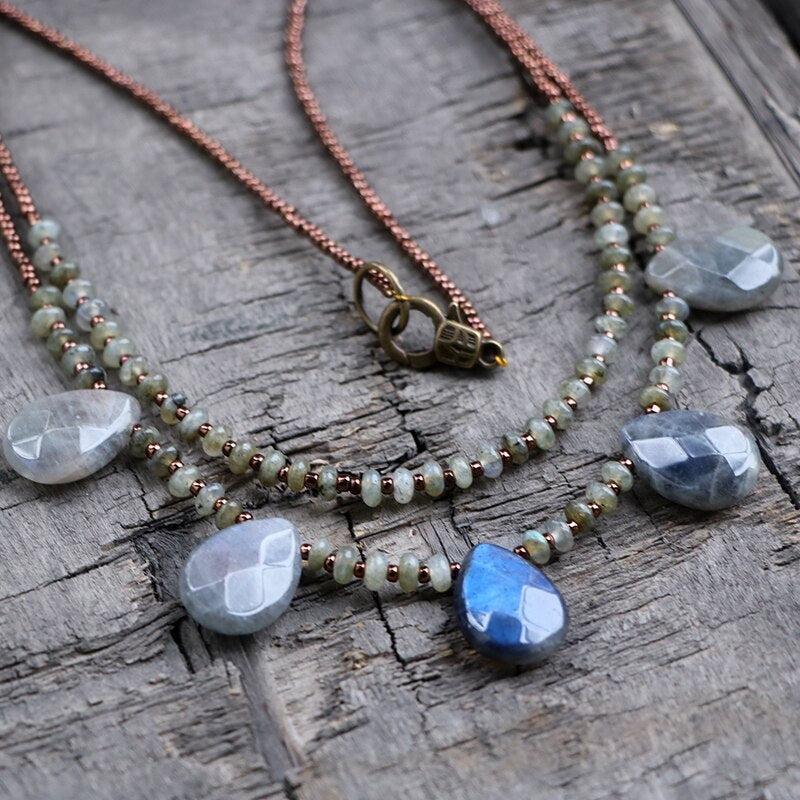 Colar Curiosidade E Força De Labradorite