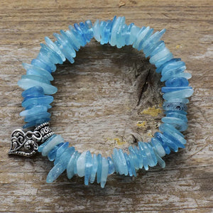 Pulseira Azure Serenity Água-marinha e Lápis-lazúli