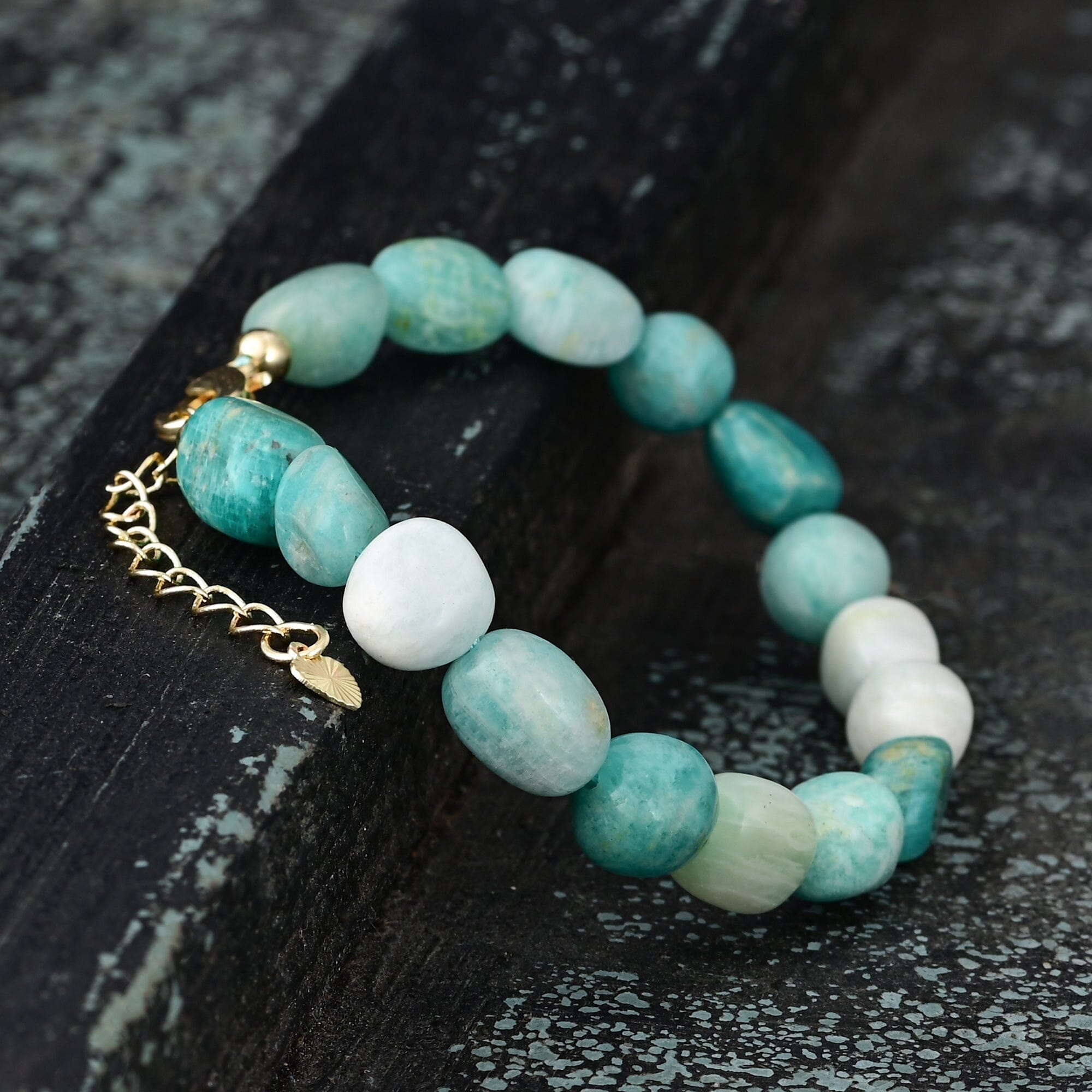 Pulseira Correntes Calmas de Amazonite