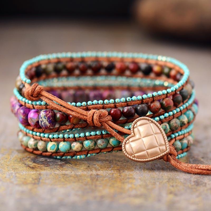 Pulseira Do Coração Boémio