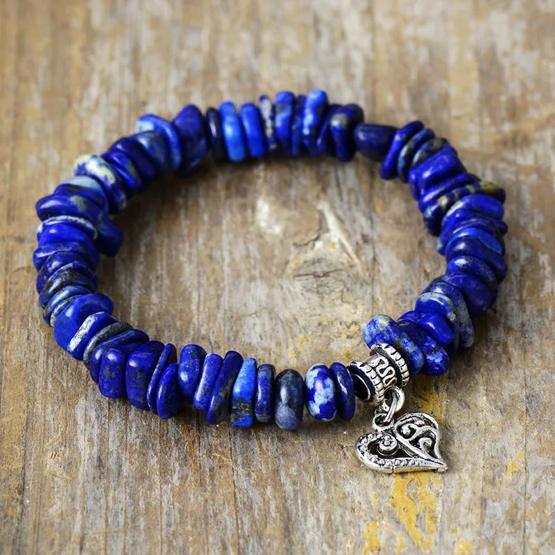 Pulseira Azure Serenity Água-marinha e Lápis-lazúli