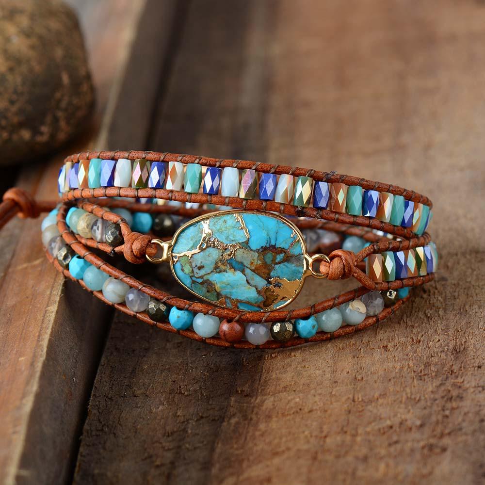 Pulseira De Energia Leoa Turquesa