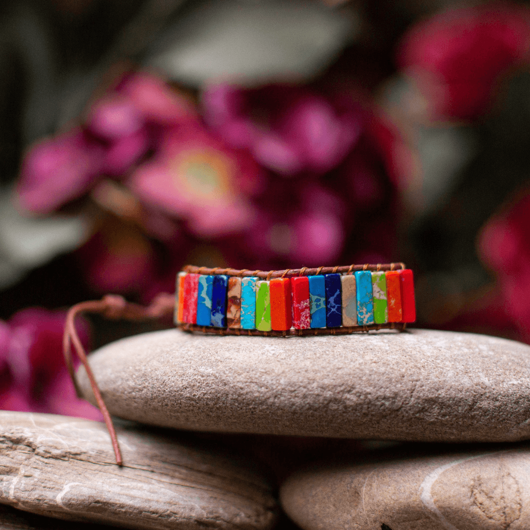 Pulseira De Punho Os 7 Chakras