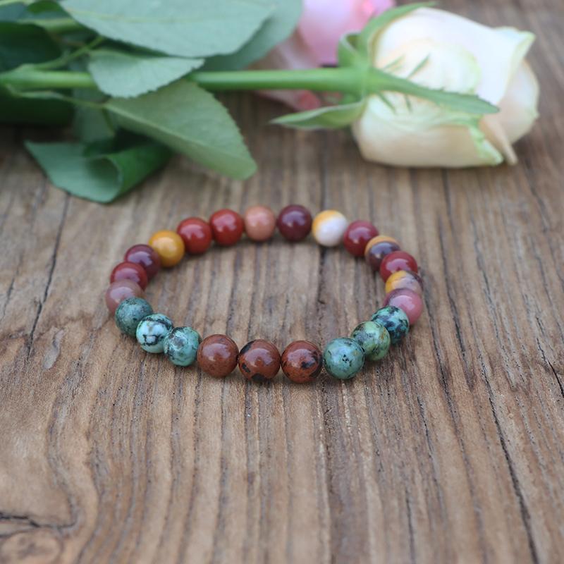 Conjunto Mala + Pulseira Mookaite