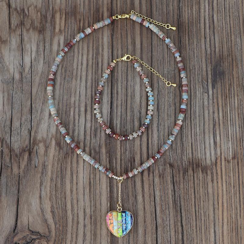 Conjunto De Cura De Chakra De Pedra De Pele De Cobra