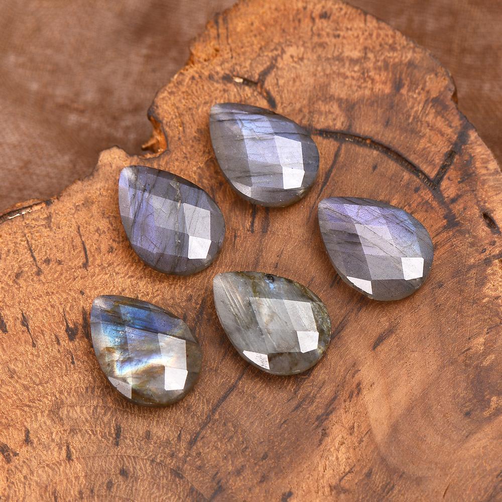 Colar De Gota De Labradorite