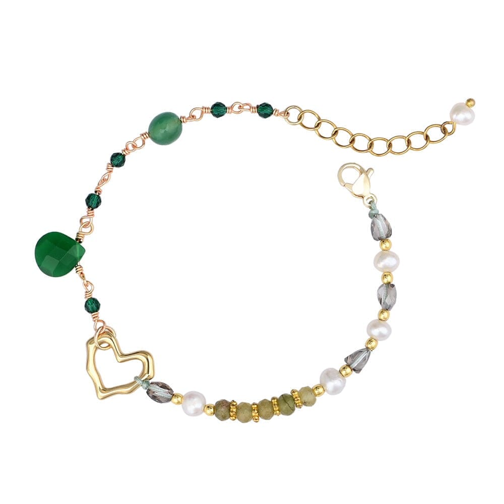 Bracciale In Avventurina Verde Ed Ematite “Valorizzazione Incantevole”