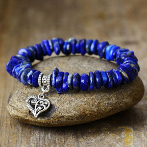 Pulseira Azure Serenity Água-marinha e Lápis-lazúli