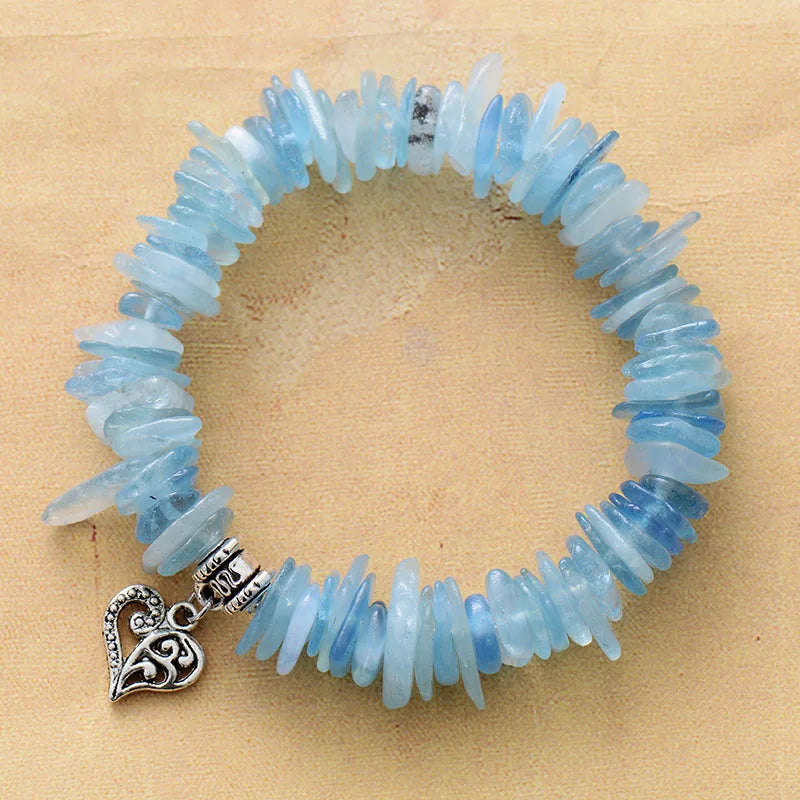 Pulseira Azure Serenity Água-marinha e Lápis-lazúli