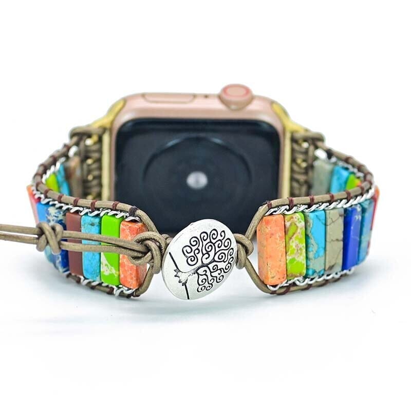 Pulseira Para Relógio Apple Equilíbrio De Sete Chakras