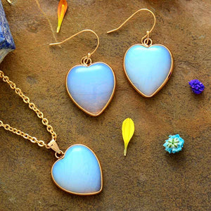 Conjunto De Joalharia Opal Love