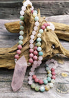 Colar Mala Quartzo "Blush Delicado"