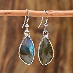 Brincos De Labradorite De Beleza Mesmerizante