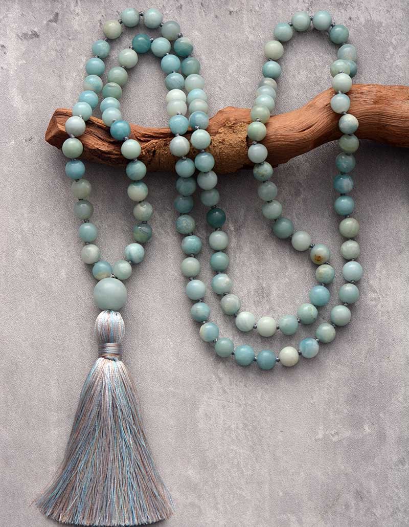 Colar Mala Amazonita Pastel