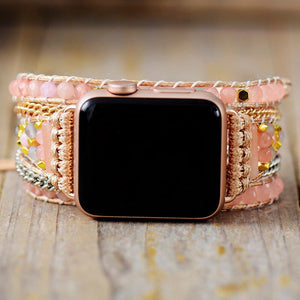 Pulseira Para Relógio Apple Divino Feminino De Jade