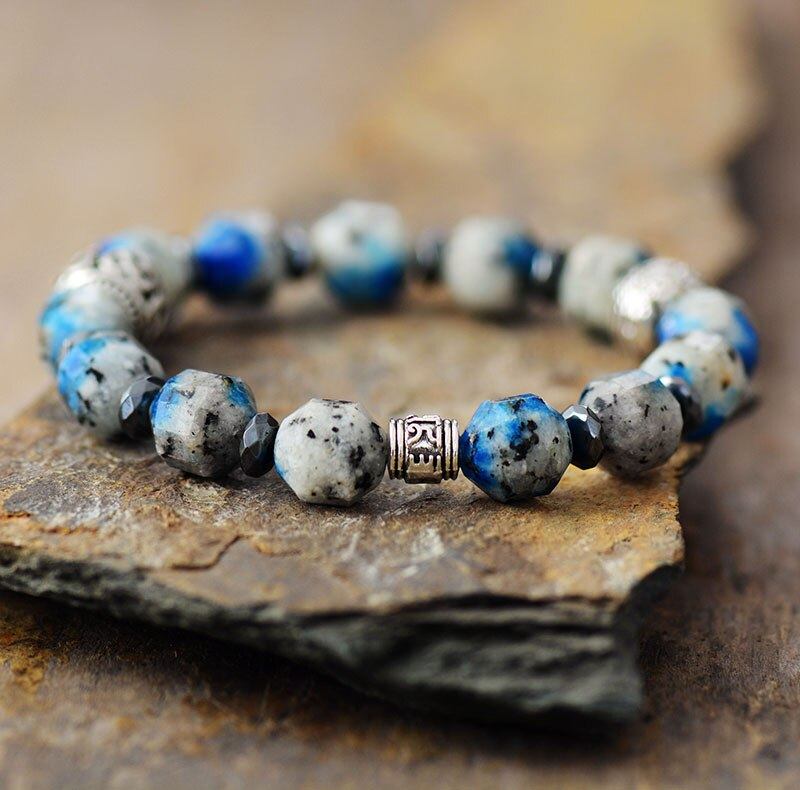 Pulseira Espiritualmente Suavizante De Jaspe Azul