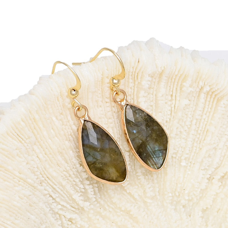 Brincos De Labradorite De Beleza Mesmerizante