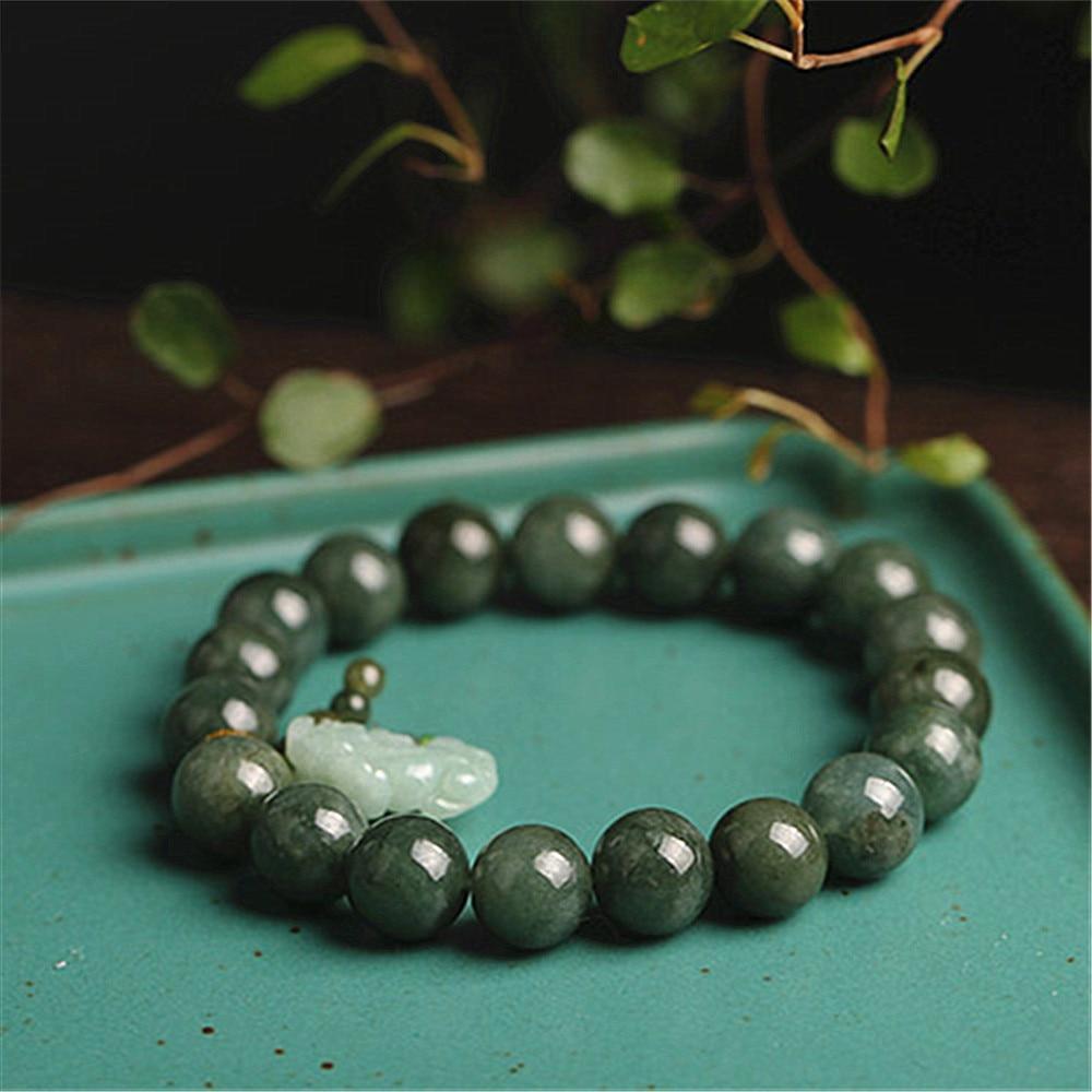 Pulseira Feng-Shui Jade Com Encanto Pixiu