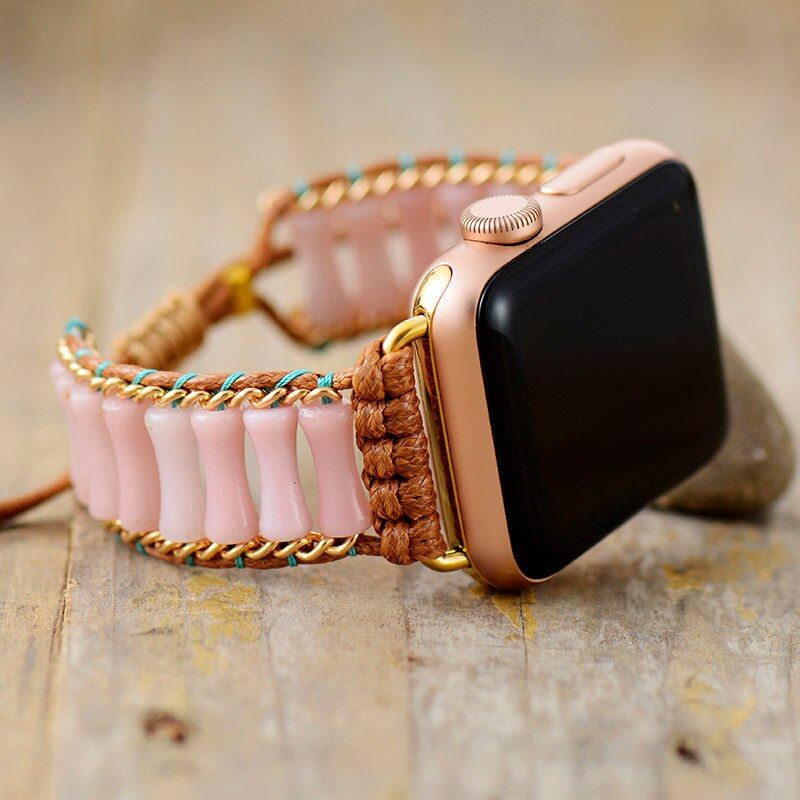 Pulseira Para Smartwatch Apple De Jaspe Estilo E Cura