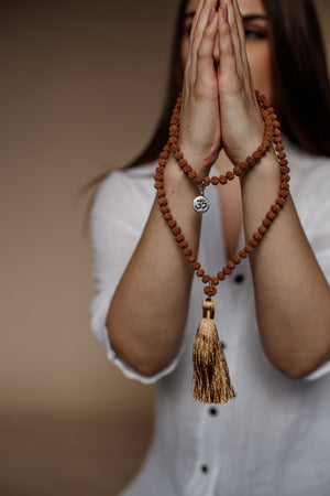 Poderoso Colar Mala De Meditação Rudraksha Japa