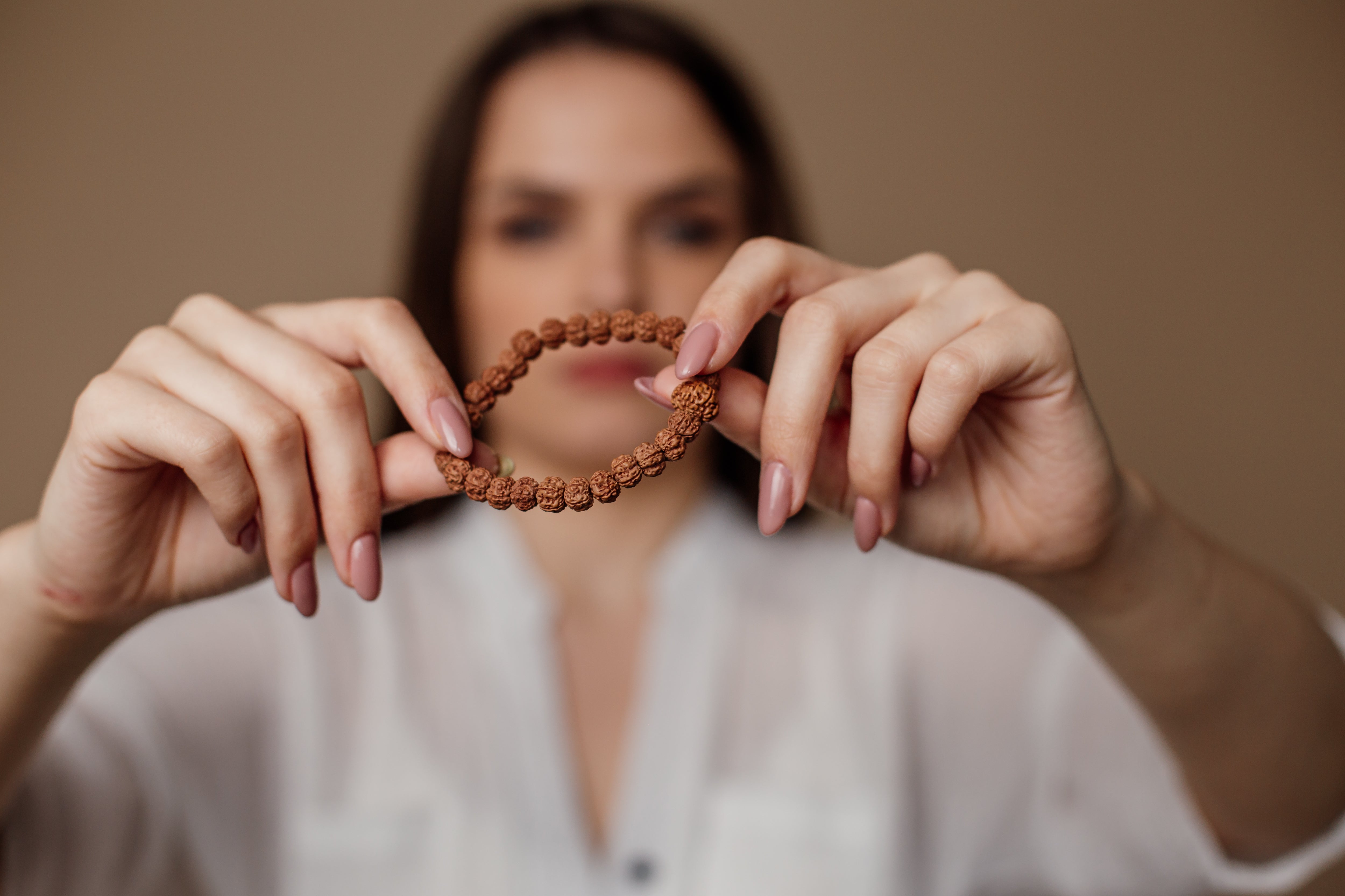 Poderoso Colar Mala De Meditação Rudraksha Japa