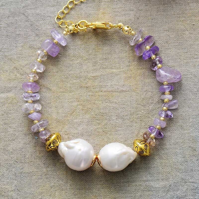 Pulseira Dualidade Divina De Quartzo Pérola