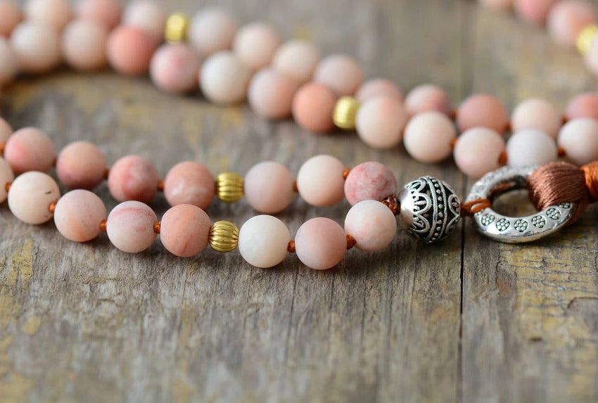 Colar Mala De Yoga Boémio Com Contas